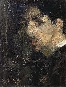 James Ensor Self-Portrait,Called The Big Head oil painting
